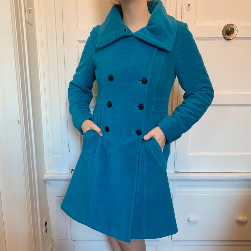 *EndOfSeasonSale* Vaute Couture Vegan Coat Blue -M